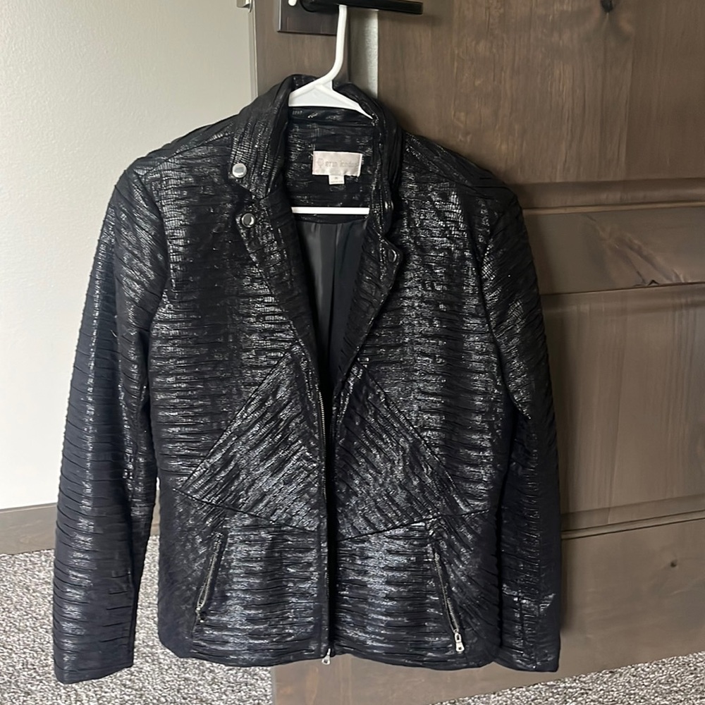 Dressy Med black zip up jacket